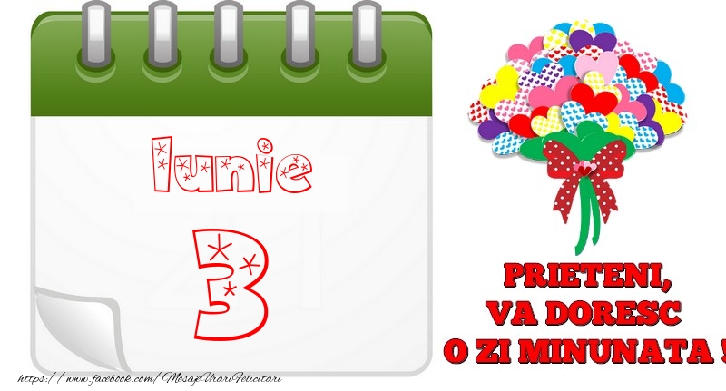 Iunie 3  PRIETENI, VA DORESC  O ZI MINUNATA !