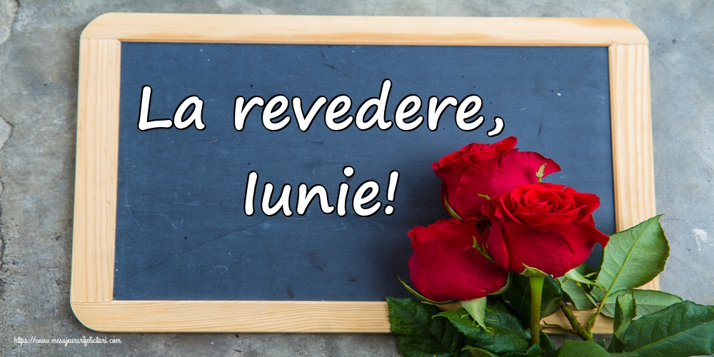 Felicitari de 30 Iunie - La revedere, Iunie!