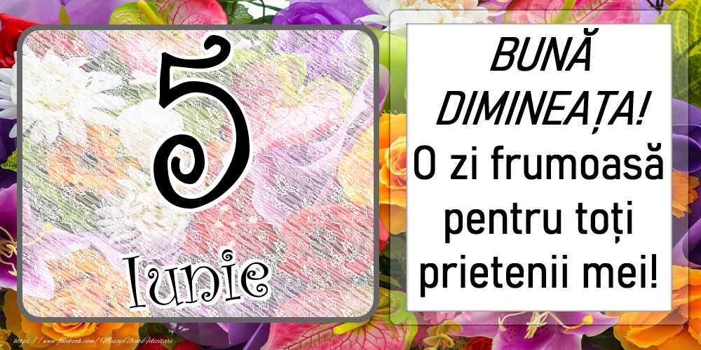 5 Iunie - BUNĂ DIMINEAȚA! O zi frumoasă pentru toți prietenii mei!