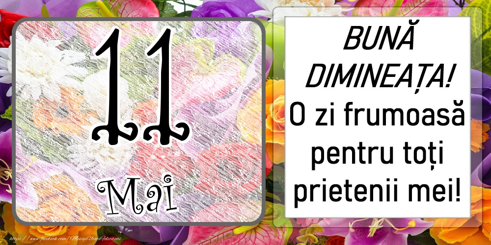 11 Mai - BUNĂ DIMINEAȚA! O zi frumoasă pentru toți prietenii mei!