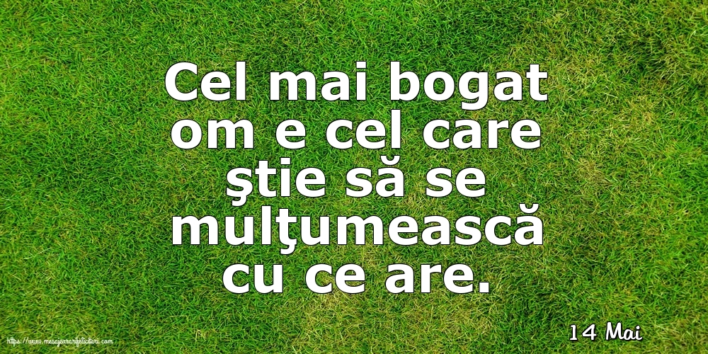 Felicitari de 14 Mai - 14 Mai - Cel mai bogat om