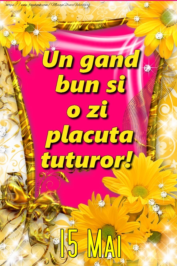 O zi placuta tuturor! Mai 15