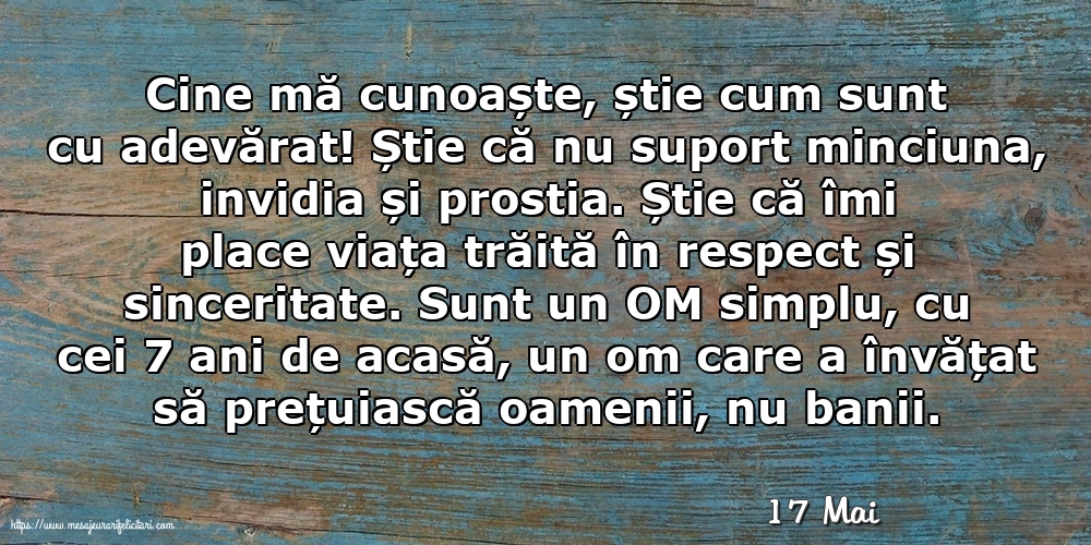Felicitari de 17 Mai - 17 Mai - Cine mă cunoaște