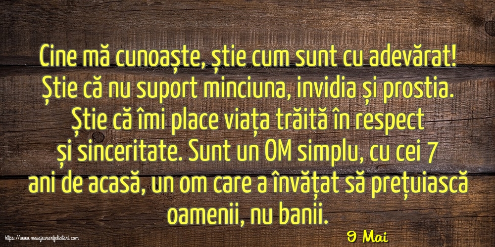 Felicitari de 9 Mai - 9 Mai - Cine mă cunoaște
