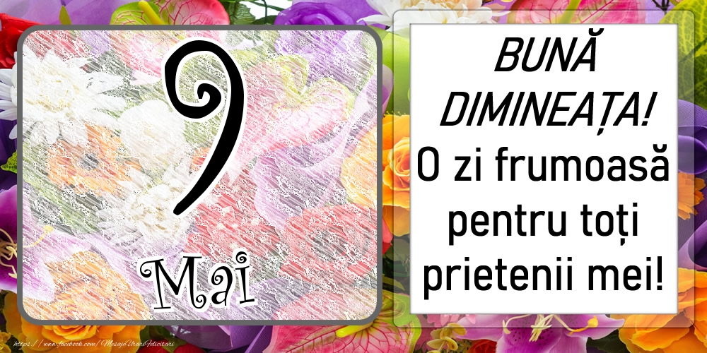 9 Mai - BUNĂ DIMINEAȚA! O zi frumoasă pentru toți prietenii mei!