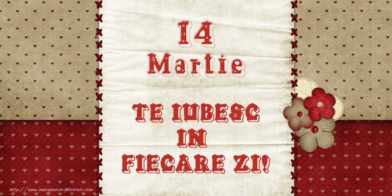 Astazi este 14 Martie si vreau sa-ti amintesc ca te iubesc!