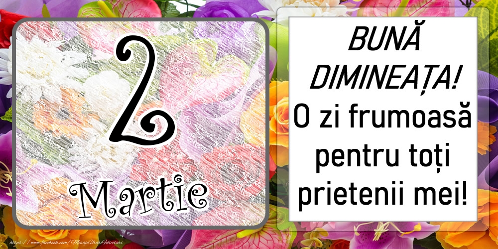 2 Martie - BUNĂ DIMINEAȚA! O zi frumoasă pentru toți prietenii mei!