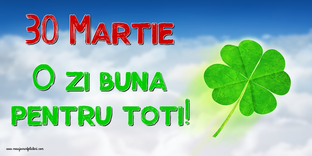 O zi buna pentru toti!