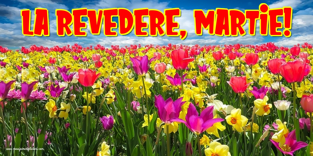 Felicitari de 31 Martie - La revedere, Martie!