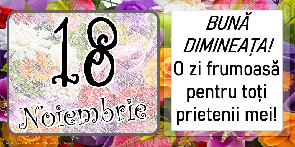 18 Noiembrie - BUNĂ DIMINEAȚA! O zi frumoasă pentru toți prietenii mei!