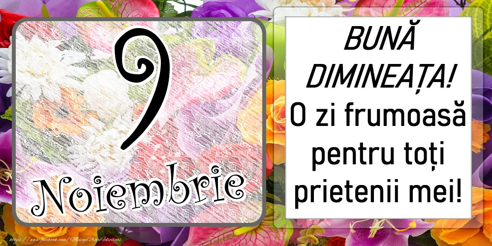 9 Noiembrie - BUNĂ DIMINEAȚA! O zi frumoasă pentru toți prietenii mei!