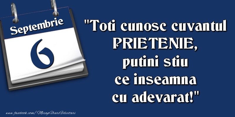 Toti cunosc cuvantul PRIETENIE, putini stiu ce inseamna cu adevarat! 6 Septembrie
