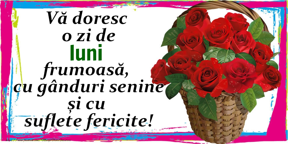 O zi  de luni frumoasă!