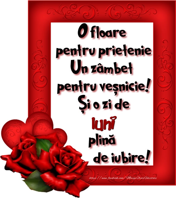 O zi de luni plină de iubire!