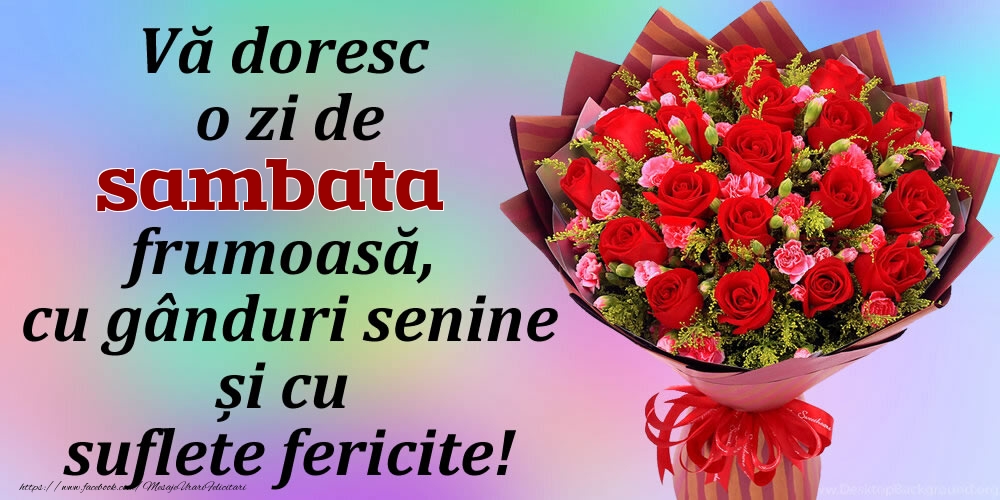 O zi  de sambata frumoasă!